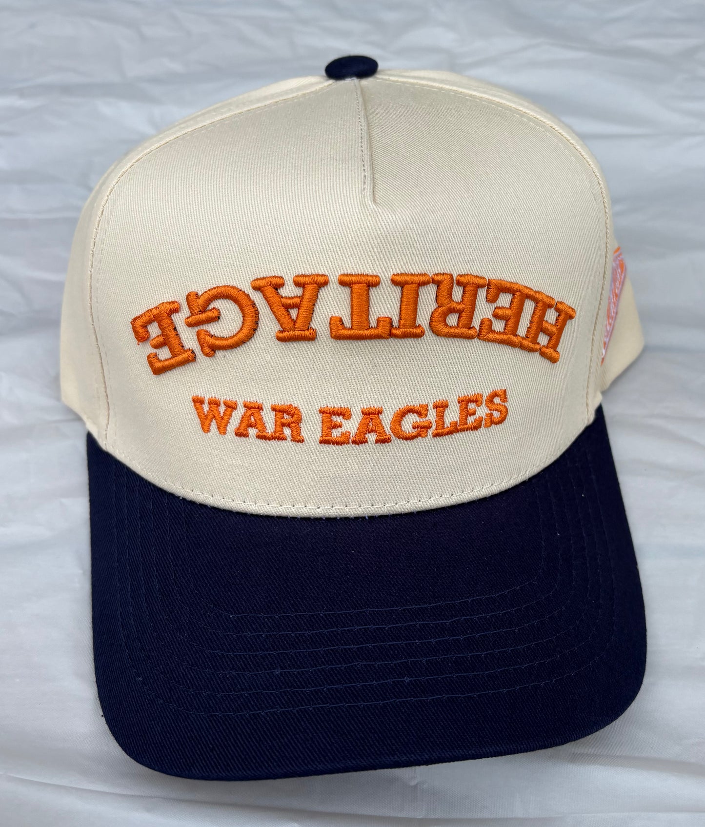 Flipped Hat - Heritage Orange and Navy