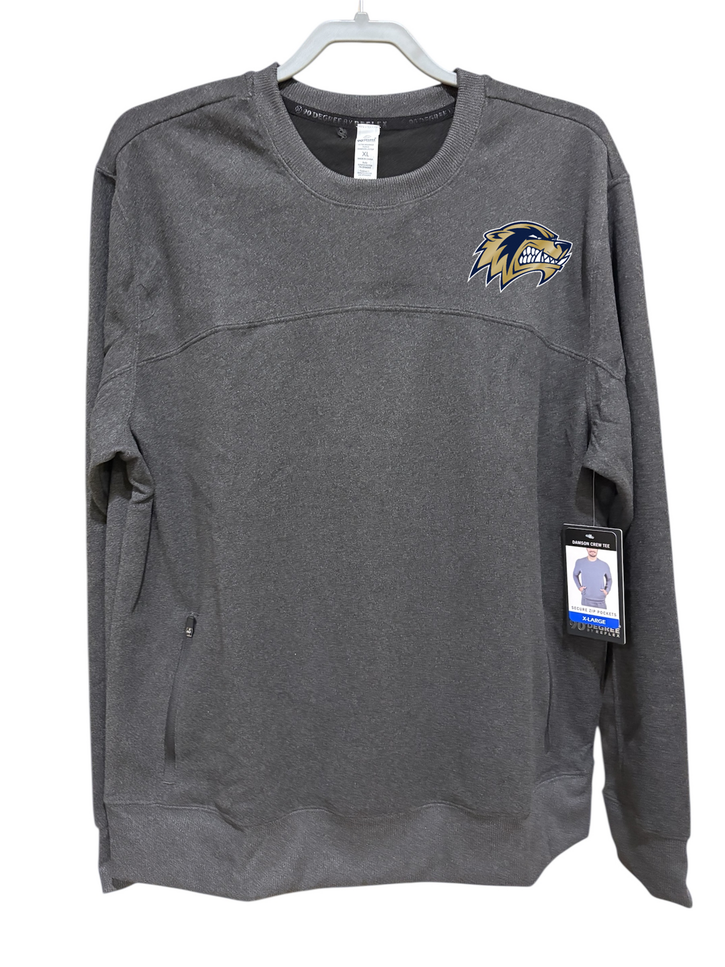 90 Degree by Reflex - West Wolverines Damson Crew Sweatshirt